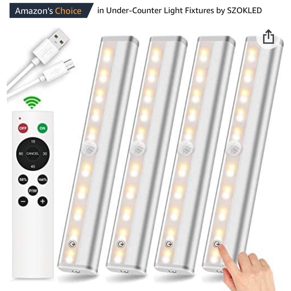 SZOKLED Wireless Under Cabinet Lighting